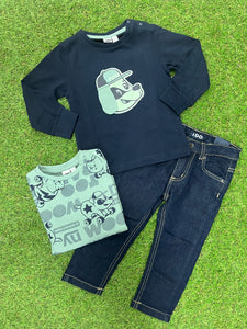 AW iDo boys print L/S top