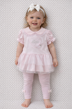 Load image into Gallery viewer, Girls ‘Love’ bling frill legging Set