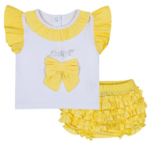 JAZZY lemon frill pant set