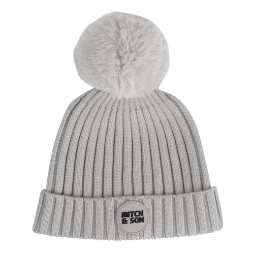 CADEN pom hat - stone grey