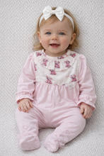 Load image into Gallery viewer, Baby girls soft print babygrow - in giftbox