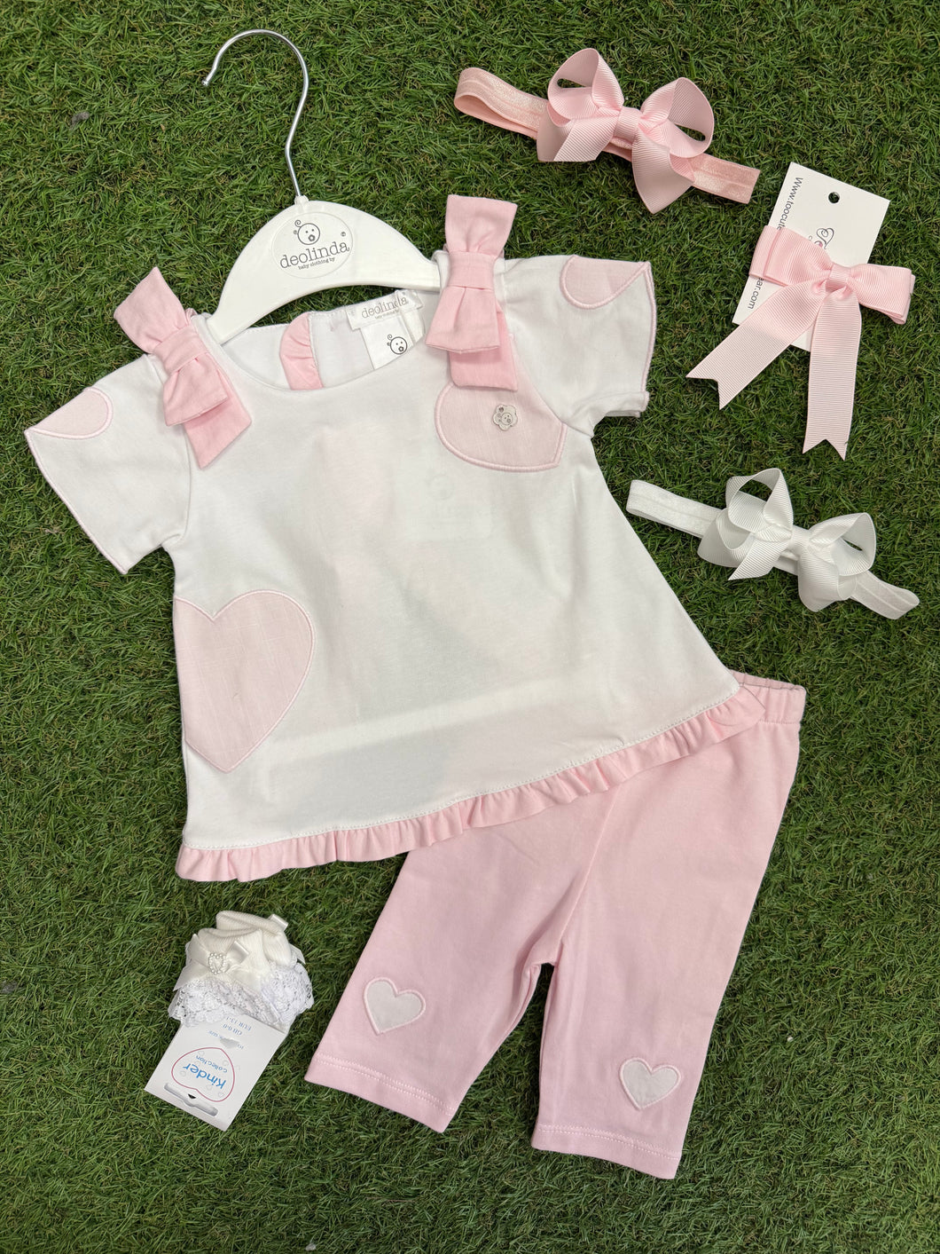 Girls heart legging Set
