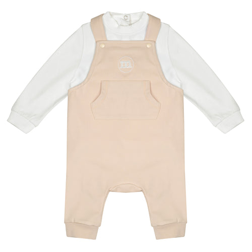 DREW beige dungaree Set