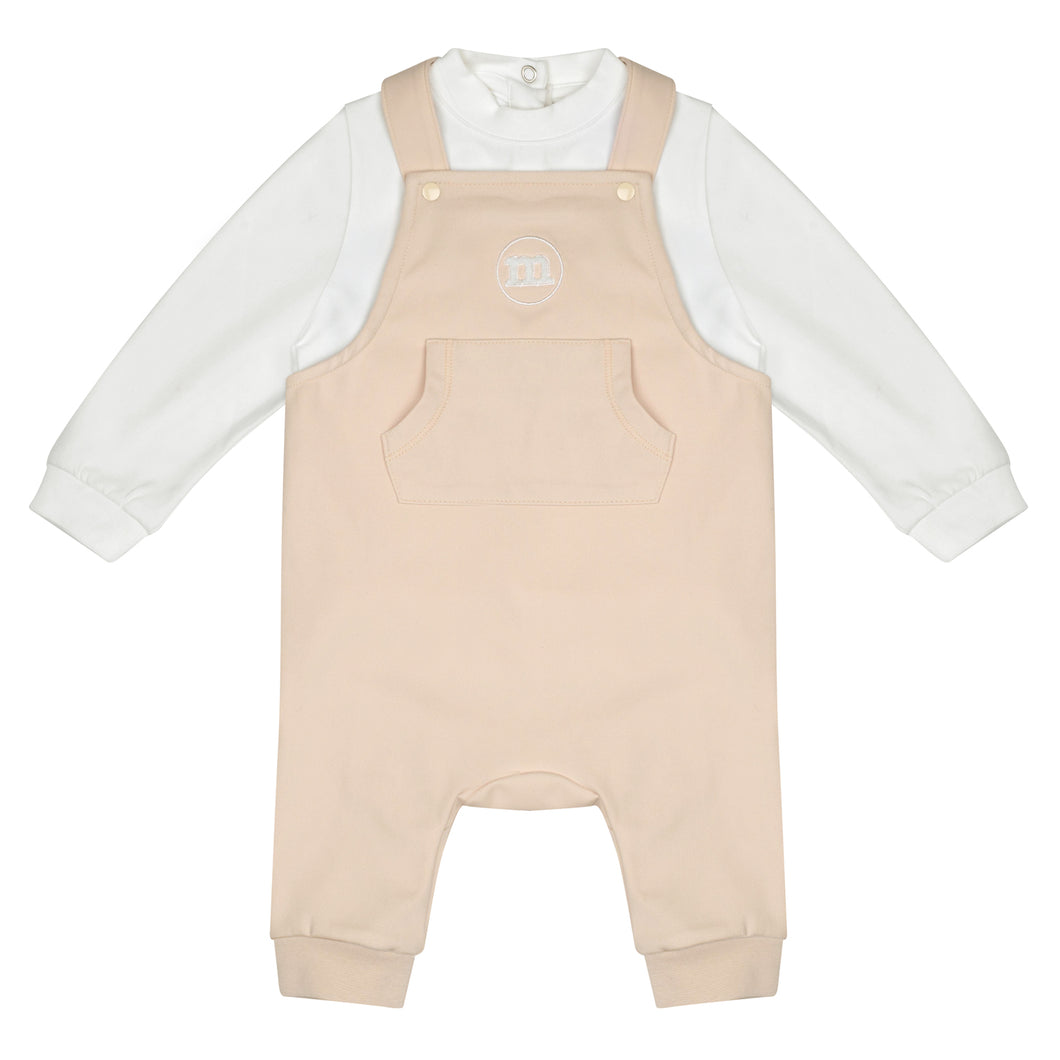 DREW beige dungaree Set