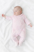 Load image into Gallery viewer, BB286 pink stitch heart Babygrow