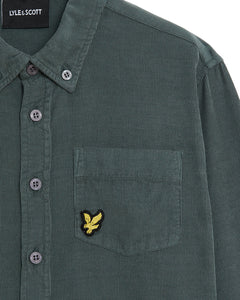 AW L&S cord Shirt/Shacket - argyle teal