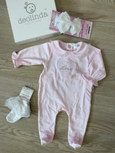 Load image into Gallery viewer, Baby Girls ‘Love’ bling babygrow - in giftbox