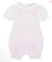 Load image into Gallery viewer, BB024 girls smock soft dungaree Set