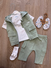 Load image into Gallery viewer, MB boys sage green 3piece Set