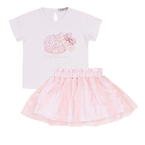 Baby EMC soft floral skirt set