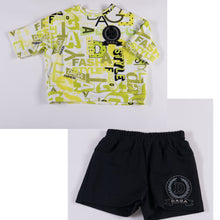 Load image into Gallery viewer, DAGA lime print soft short Set