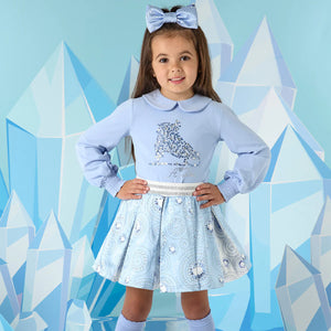 PHILLIS blue ice Skirt Set