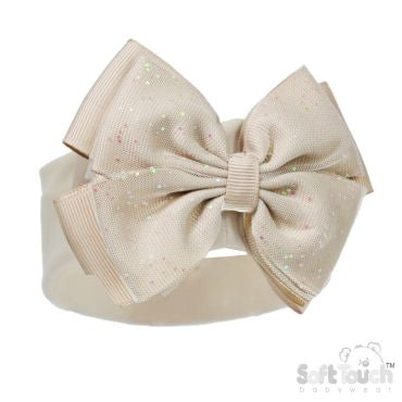 Soft touch gold baby headband