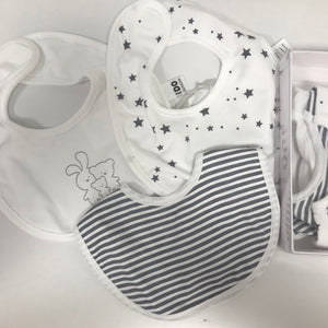 IDo 3pack Bibs - grey/white