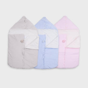WHITE velour Nest - pram/moses basket etc