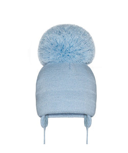 Soft knit blue Super Pom